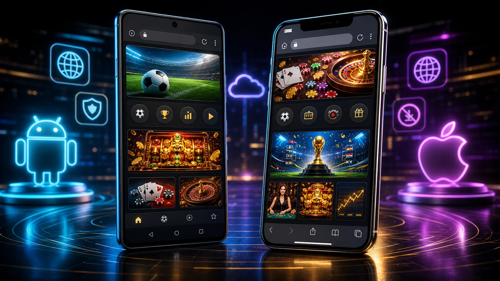 Experiência fairgo compatível com Android e iOS no navegador mobile